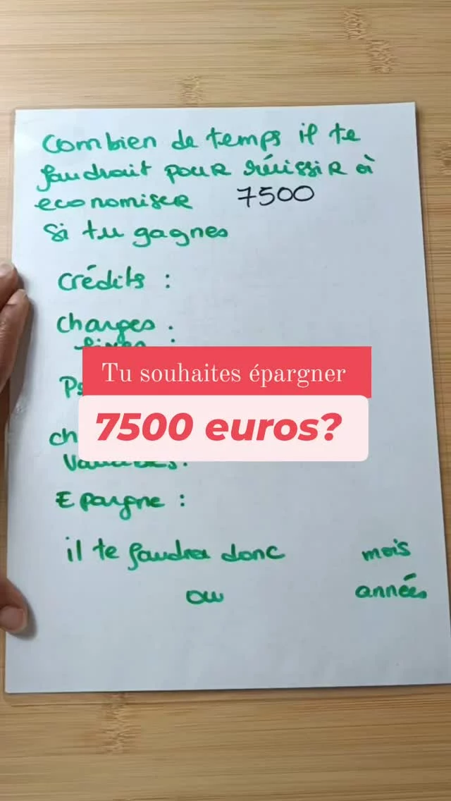 👉 enregistre si jamais ça t'es utile. 
Voici un budget pour épargner 7500 euros avec un salaire de 2200euros par mois
Est ce que tu as trouvé ce budget utile ?